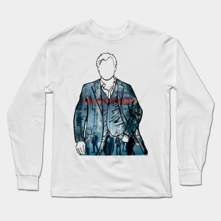 Christopher Nolan Portrait (Inception) Long Sleeve T-Shirt